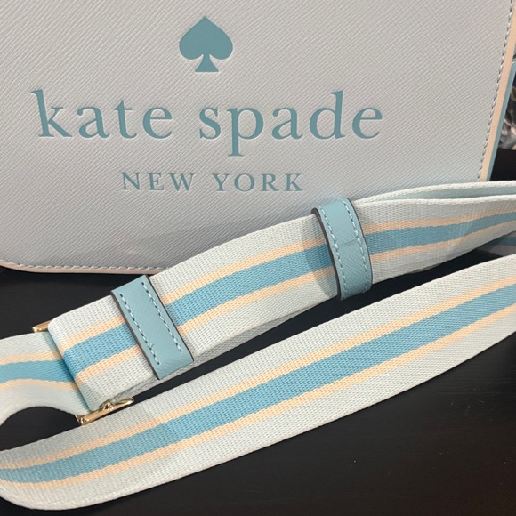 Kate Spade Light Blue and Cream Crossbody Bag - Picture 3 of 7